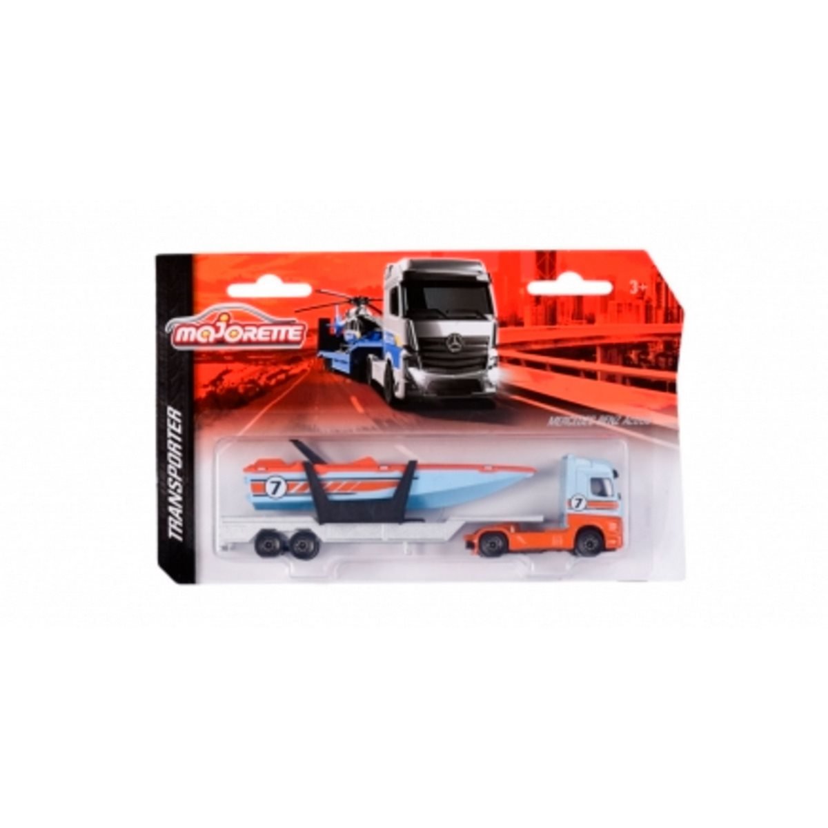 Majorette Transporte - Mercedes Transportador De Bote